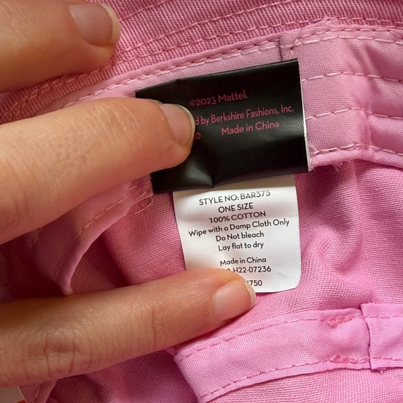 Berkshire Barbie Pink Embroidered Logo Bucket Hat - Picture 3 of 7